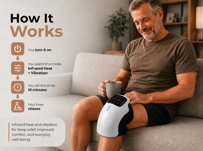 How the Soovana knee massager works