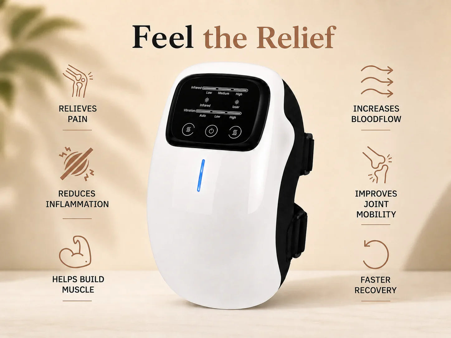 Feel the relief — relieves pain, improves joint mobility, faster recovery
