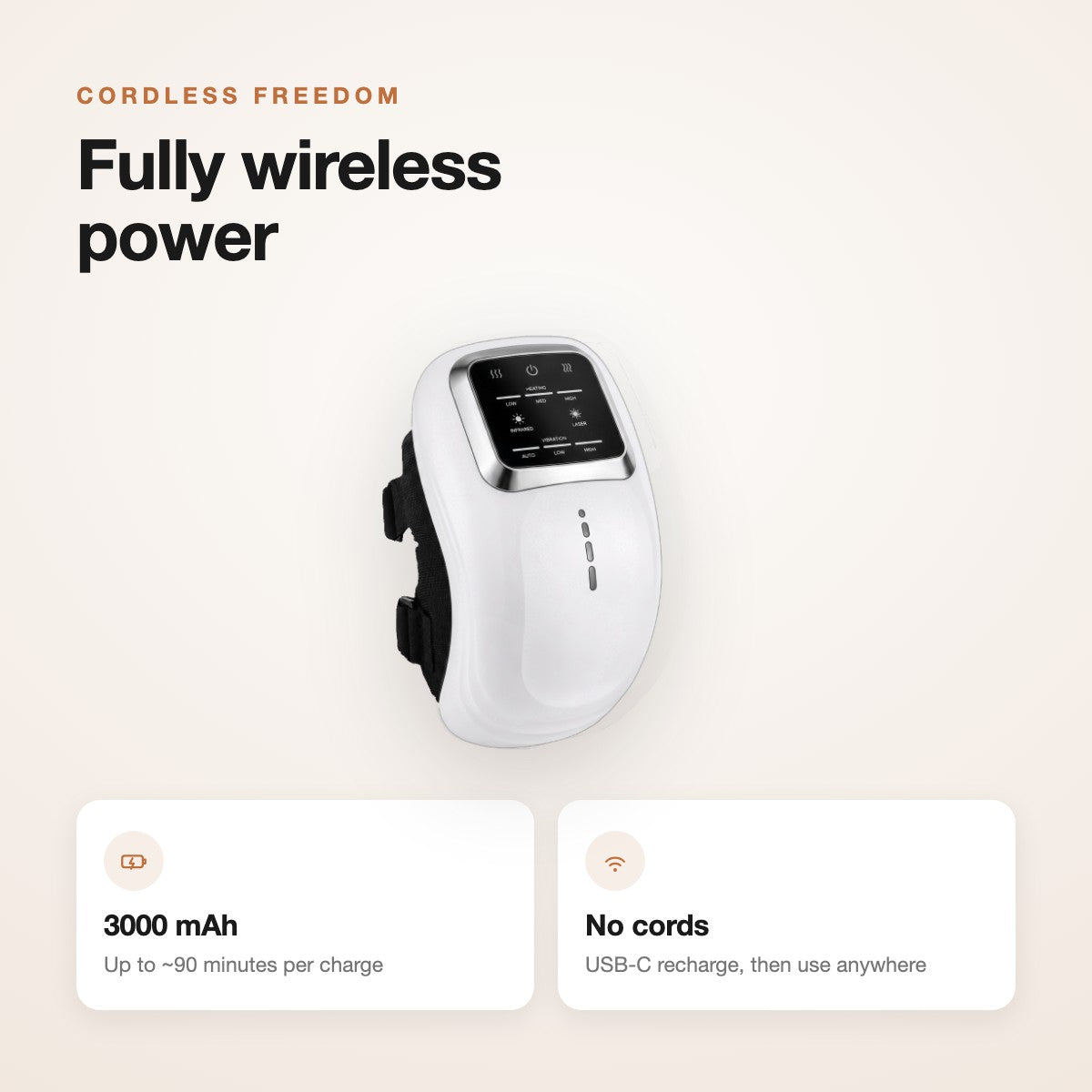 Soovana knee massager — wireless
