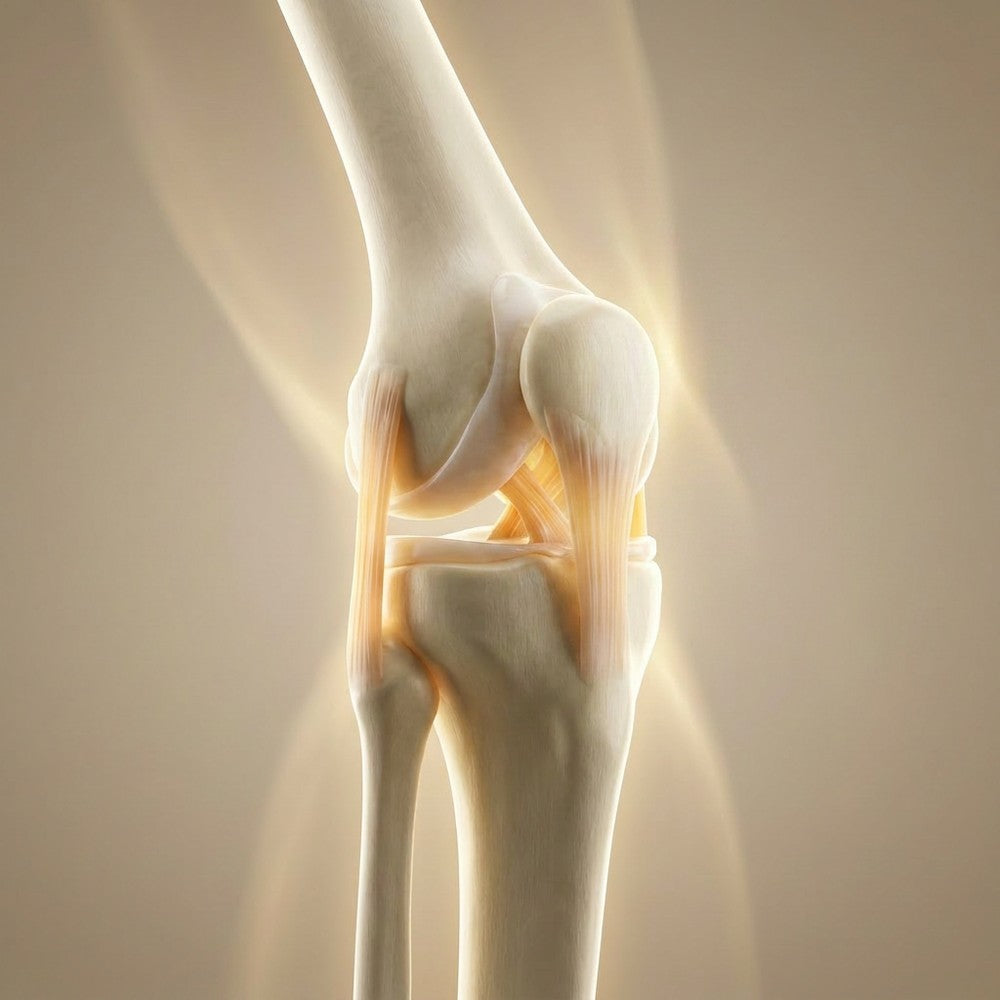 Soothed, healthy knee joint